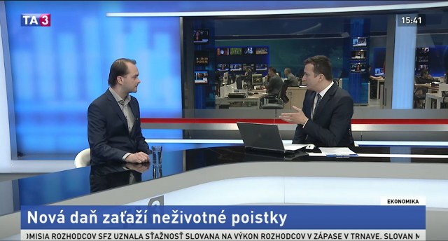 HOSŤ V ŠTÚDIU: J. Porázik o dani na neživotné poistky